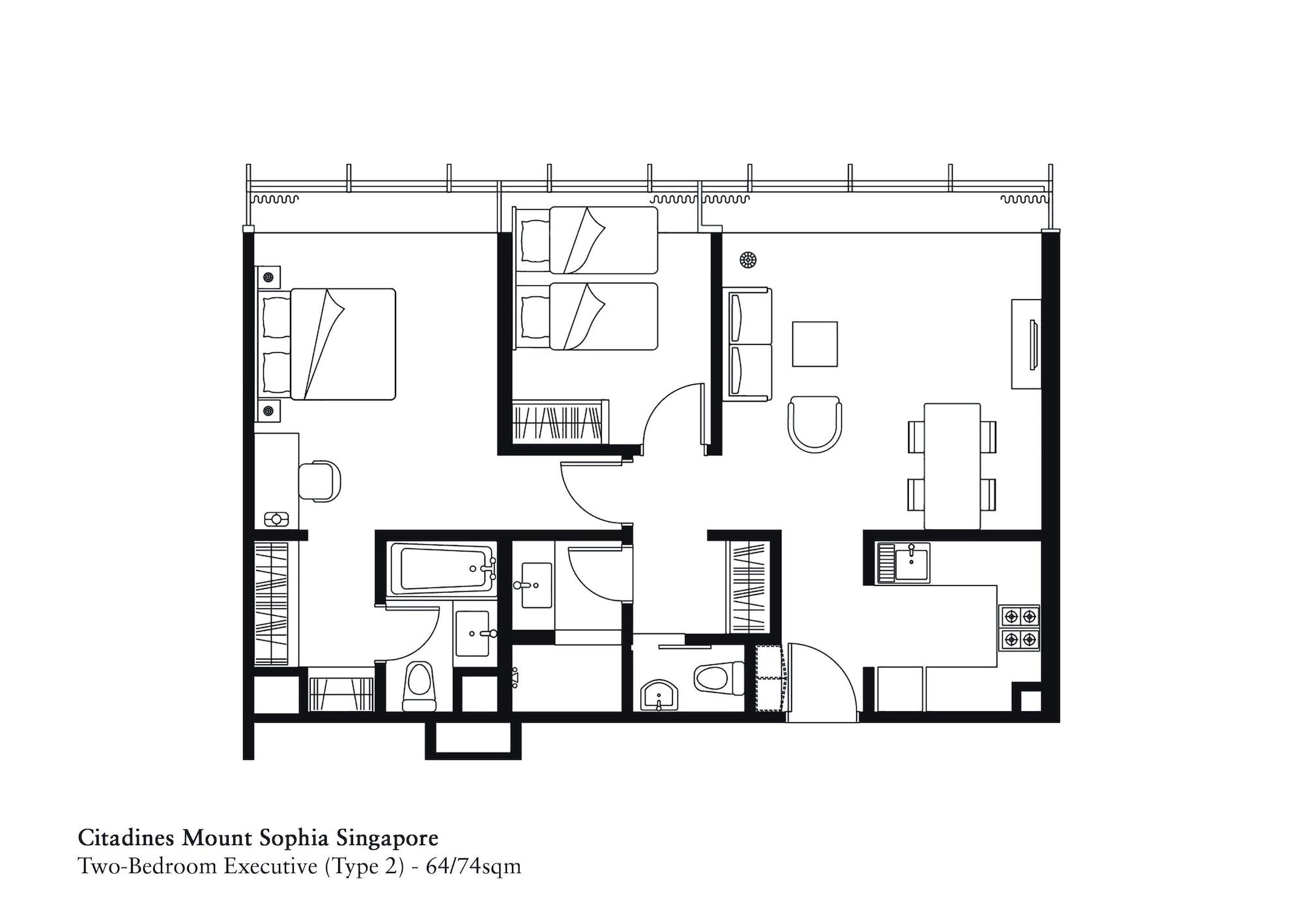 ชิตาดายน์ เมาน์ โซเฟีย สิงคโปร์ Aparthotel ภายนอก รูปภาพ